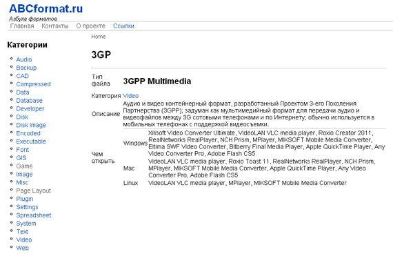 Онлайн помощник по расширениям файлов